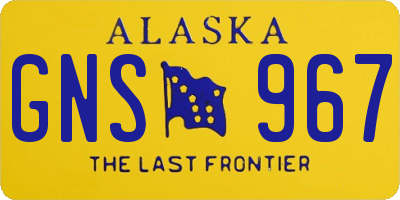 AK license plate GNS967