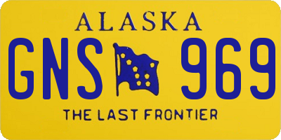 AK license plate GNS969