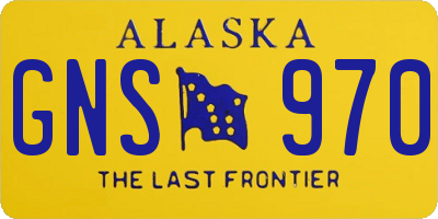 AK license plate GNS970