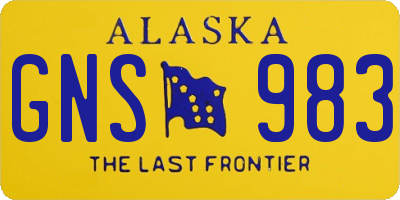 AK license plate GNS983