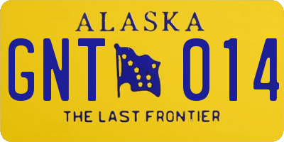 AK license plate GNT014