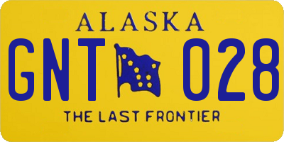 AK license plate GNT028