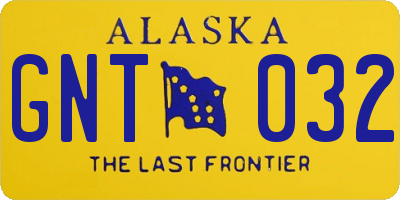AK license plate GNT032