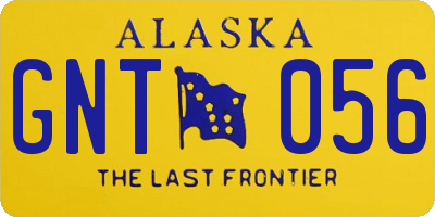AK license plate GNT056