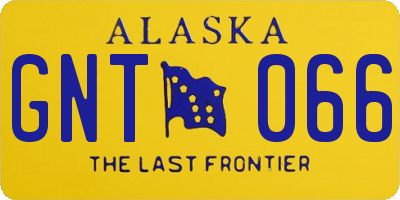 AK license plate GNT066