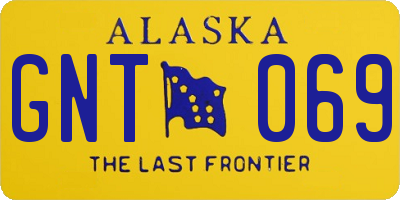 AK license plate GNT069