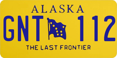 AK license plate GNT112