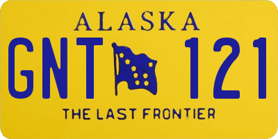 AK license plate GNT121