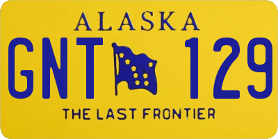 AK license plate GNT129