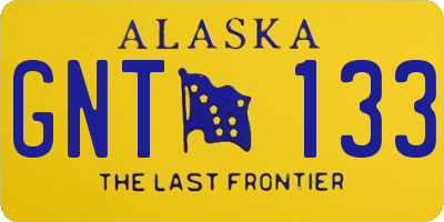 AK license plate GNT133