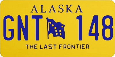AK license plate GNT148