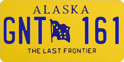 AK license plate GNT161