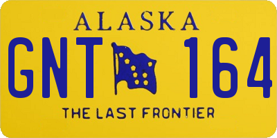 AK license plate GNT164
