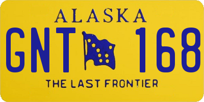 AK license plate GNT168