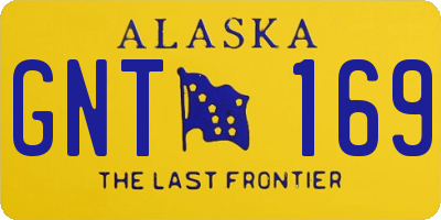 AK license plate GNT169