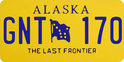 AK license plate GNT170