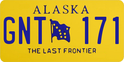 AK license plate GNT171