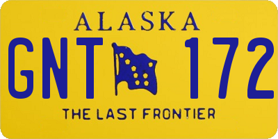 AK license plate GNT172