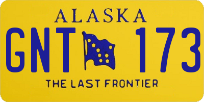 AK license plate GNT173