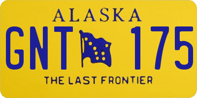 AK license plate GNT175