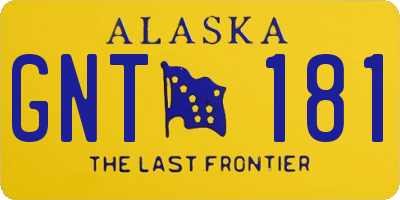 AK license plate GNT181