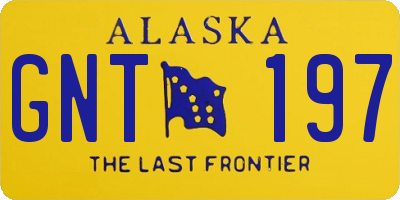 AK license plate GNT197