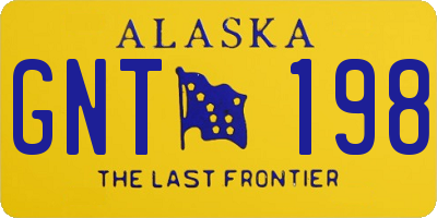 AK license plate GNT198