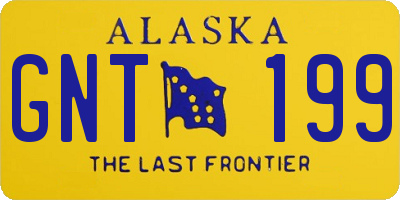 AK license plate GNT199