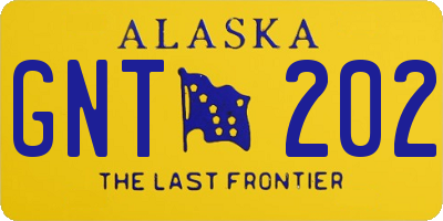 AK license plate GNT202