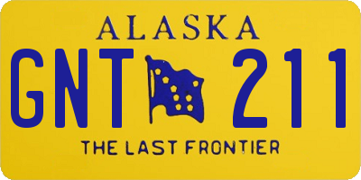 AK license plate GNT211