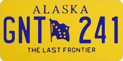 AK license plate GNT241