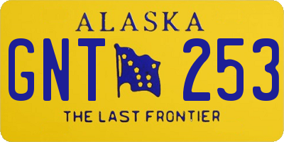 AK license plate GNT253