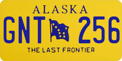 AK license plate GNT256