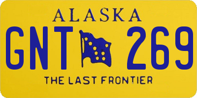 AK license plate GNT269