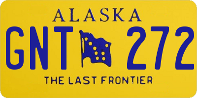 AK license plate GNT272
