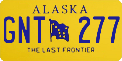 AK license plate GNT277