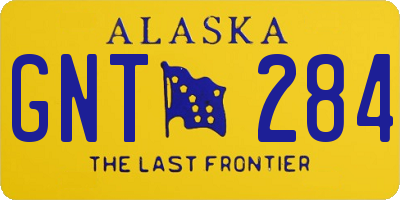 AK license plate GNT284