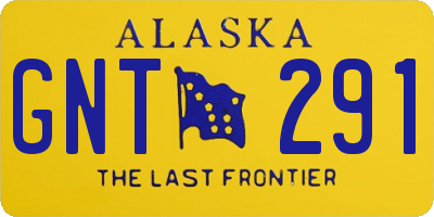 AK license plate GNT291