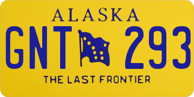 AK license plate GNT293