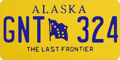 AK license plate GNT324