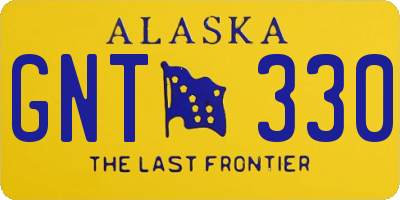 AK license plate GNT330
