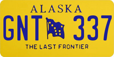 AK license plate GNT337