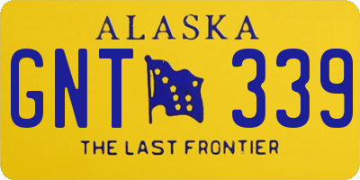 AK license plate GNT339