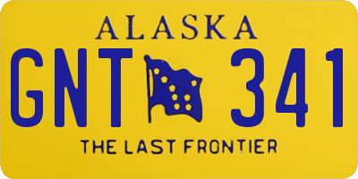 AK license plate GNT341