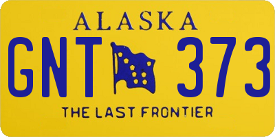 AK license plate GNT373