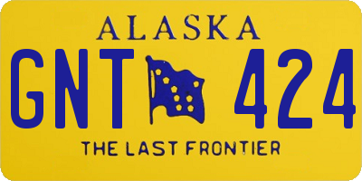 AK license plate GNT424