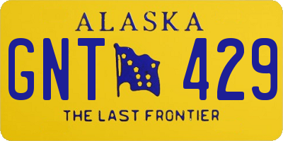 AK license plate GNT429