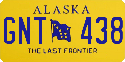 AK license plate GNT438