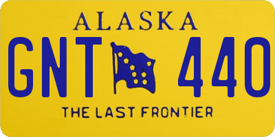 AK license plate GNT440