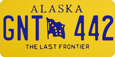 AK license plate GNT442